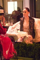 Olivia Culpo and Cara Santana - Having Dinner at Restaurant L