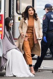 Priyanka Chopra - "Quantico" Set in Red Hook in Brooklyn 03/12/2018