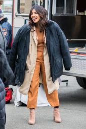 Priyanka Chopra - "Quantico" Set in Red Hook in Brooklyn 03/12/2018