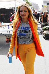 Rita Ora – March For Our Lives Event in LA 03/24/2018
