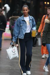 Rochelle Humes at Global Radio Studios in London 03/03/2018