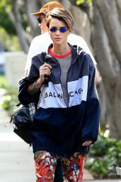 Ruby Rose - Stops by the Kate Somerville Skin Care Clinic in West Hollywood