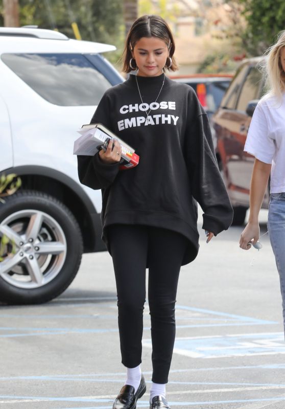 Selena Gomez in "Choose Empathy"Shirt - Heads to Lunch in Studio City