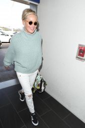 Sharon Stone at LAX Airport 03/08/2018