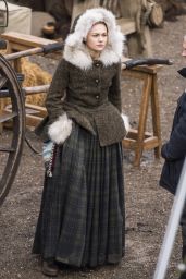 Sophie Skelton - Filming "Outlander" Season 4 in Dunure 03/06/2018