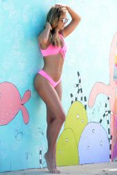 Steph Clair Smith in a Pink Bikini - Photoshoot at Bondi Beach 03/29/2018