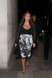 Tamara Ecclestone - Leaving a Restaurant at Mayfair in London