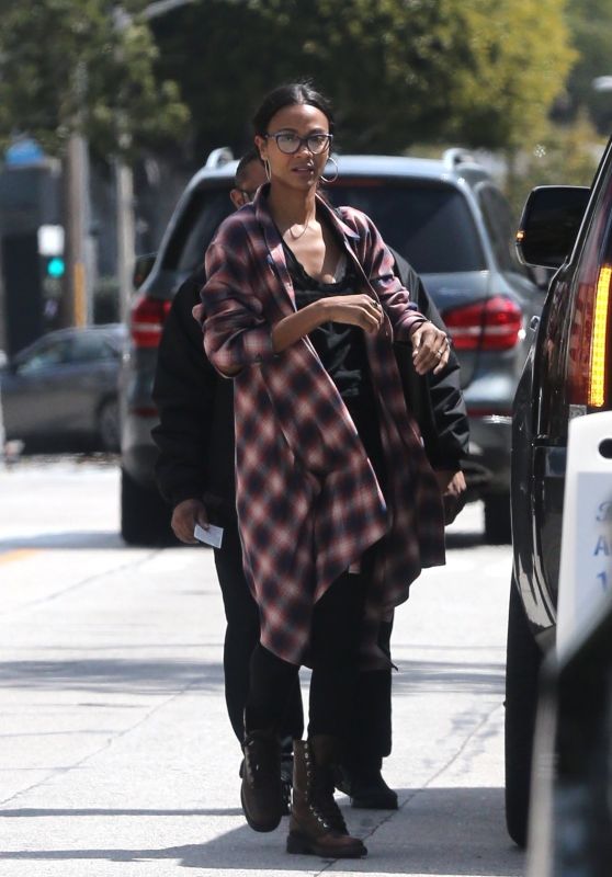 Zoe Saldana - Out for Lunch in Los Angeles 03/25/2018