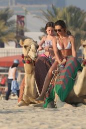 Abbey Clancy in Bikini - Le Royal Meridien Beach Resort in Dubai