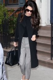 Amal Clooney Style - Out in New York City 04/12/2018