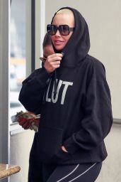 Amber Rose - Leaving a Skin Care Office in Beverly Hills 04/24/2018