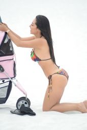 Andrea Calle in Bikini on Miami Beach, April 2018