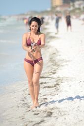 Andrea Calle in Bikini on the Beach in Miami 04/24/2018