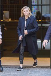 Chloe Moretz in Casual Outfit - Leaves Her Hotel in NYC 04/20/2018