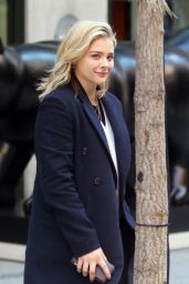 Chloe Moretz in Casual Outfit - Leaves Her Hotel in NYC 04/20/2018