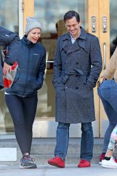 Claire Danes and her husband Hugh Dancy - New York 04/20/2018