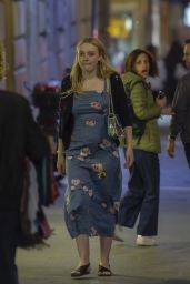 Dakota Fanning - Night Walk in Rome 04/19/2018