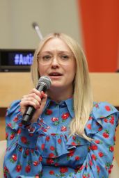 Dakota Fanning - United Nations World Autism Day Meetings in NY
