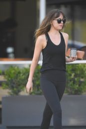 Dakota Johnson in Gym Ready Outfit - Los Angeles 04/25/2018