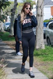 Dakota Johnson in Tights - Out in Beverly Hills 04/05/2018