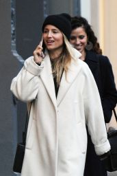 Dianna Agron Chats on the Phone - SoHo in NYC 04/05/2018