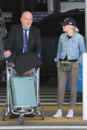 Elizabeth Banks in Travel Outfit at LAX Airport in Los Angeles 04/19/2018