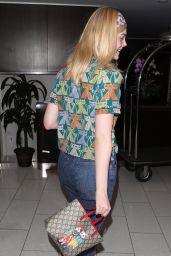 Elle Fanning - LAX Airport in Los Angeles 04/20/2018