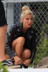 Elsa Pataky in all Black and Leather - Photoshoot in Byron Bay