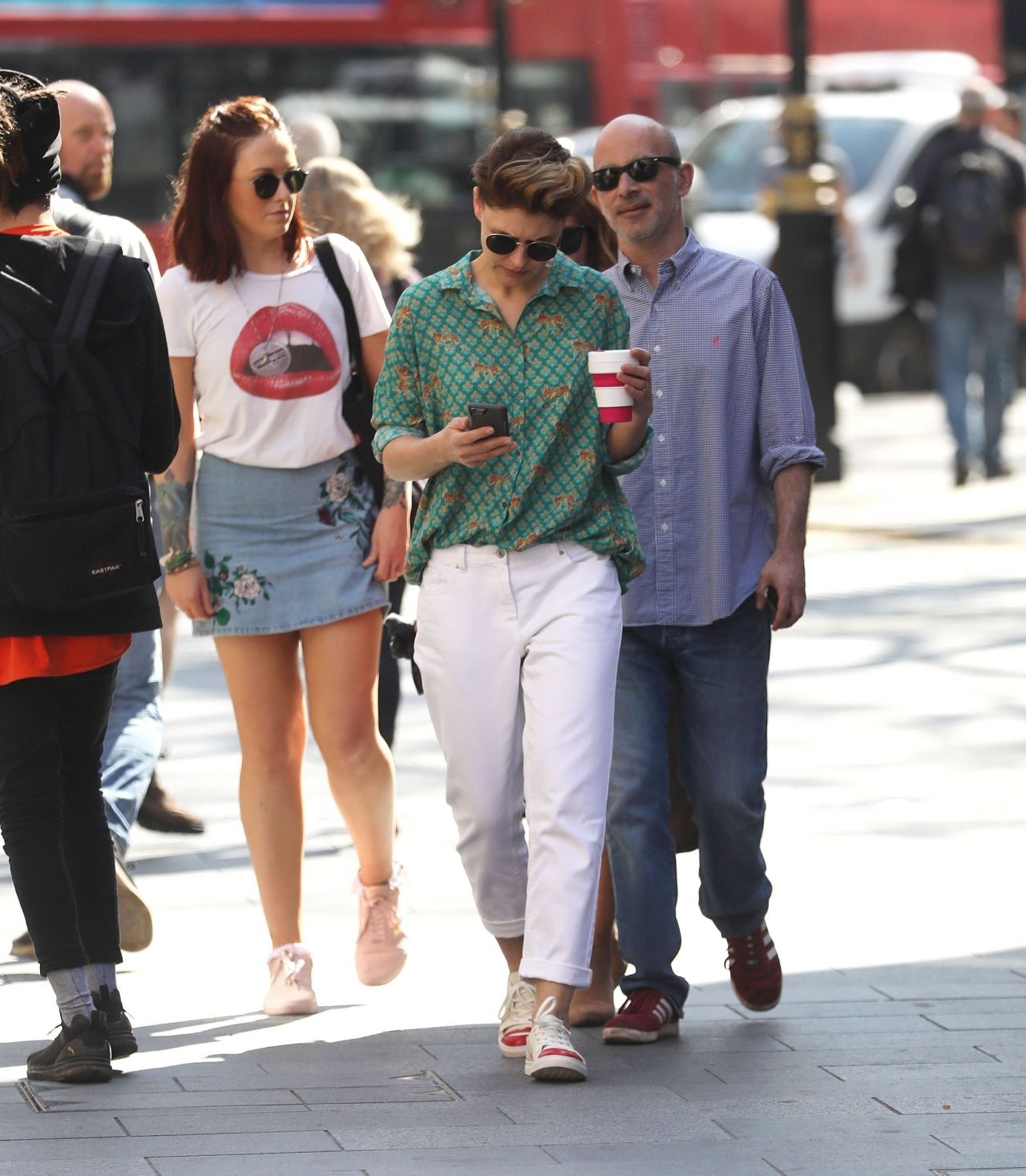 Emma Willis and Caroline Flack - Out in London 04/19/2018 • CelebMafia