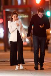 Emmy Rossum - Romantic Late Night Stroll With Her Husband in LA 04/19/2018