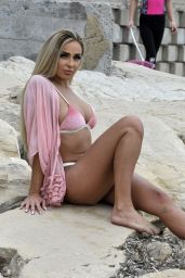 Georgia Cole in a Pink Bikini - Spain 04/17/2018