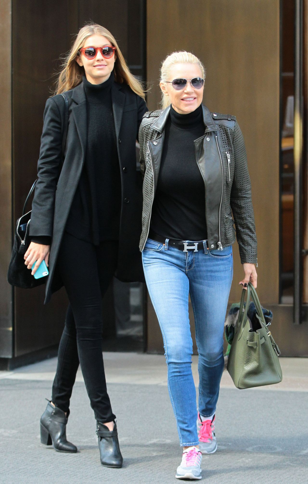 Gigi Hadid and Yolanda Hadid - Leaving the Trump Soho Hotel in NYC 04