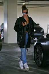 Hailey Baldwin - Exiting the Montage Hotel in Beverly Hills 04/18/2018