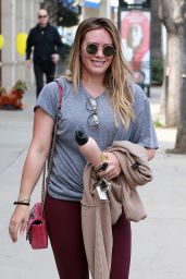 Hilary Duff in Tights - Going to the Gym in Los Angeles 03/31/2018