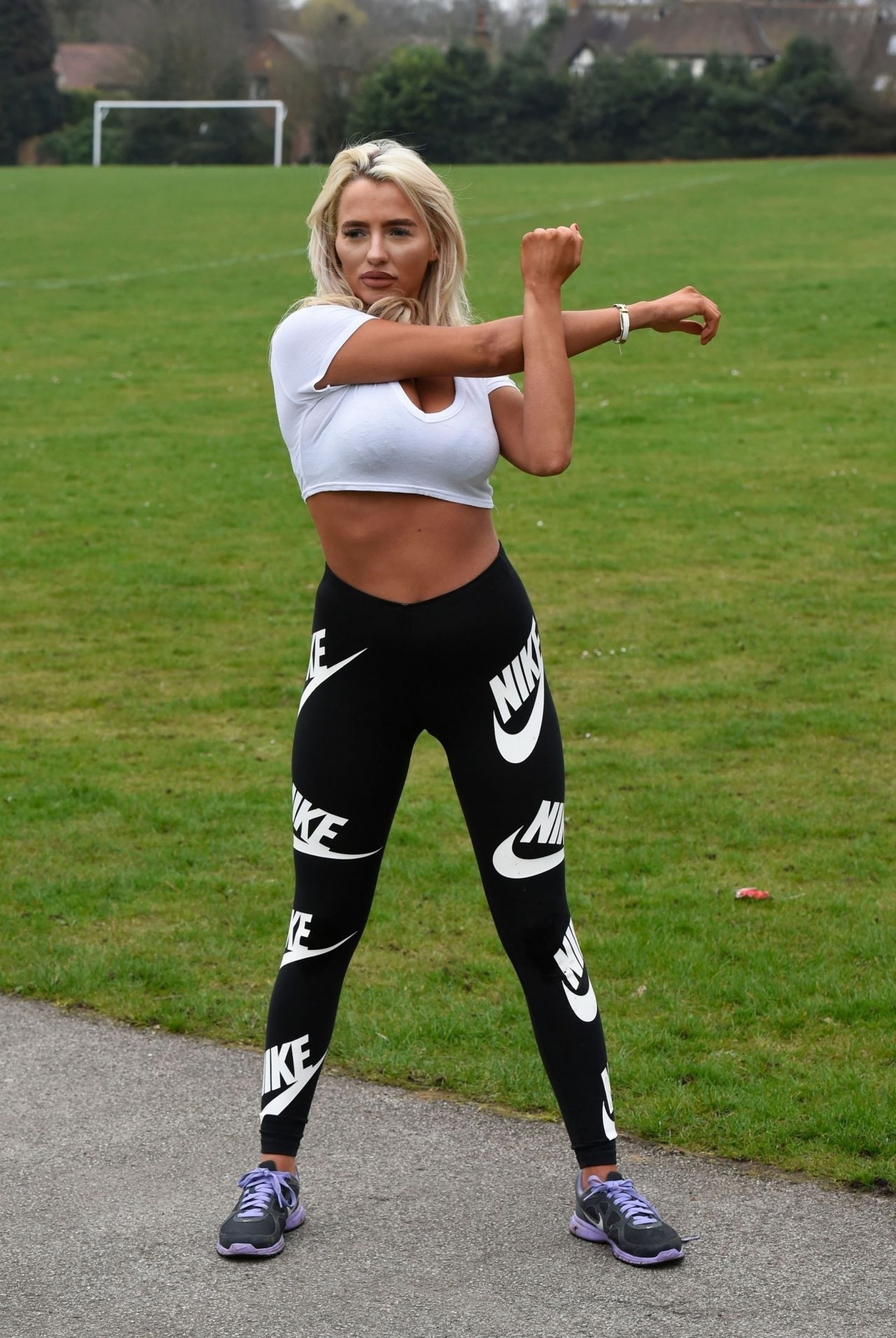 Isabelle Warburton - Early Morning Workout at the Park in Warrington 04