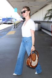 January Jones - Arriving at LAX Airport 04/13/2018 x16