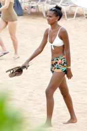 Jasmine Tookes on the Beach in Maui 04/01/2018
