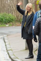Jenna Coleman and Sophie Kennedy-Clarke - Filming The Cry in Glasgow 04/19/2018
