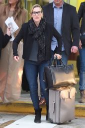 Kate Winslet - Arriving on a Flight at JFK Airport in New York 04/25/2018