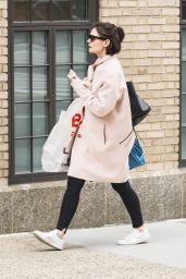 Katie Holmes - Carrying Bags From Blicks Crafts Store in NYC 04/18/2018