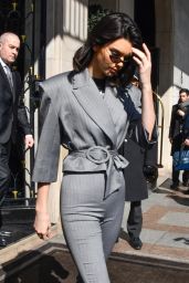 Kendall Jenner Fashion Style - Leaving Her Hotel in Paris 04/05/2018