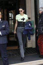 Kendall Jenner - Leaving Her Hotel in Paris 04/03/2018