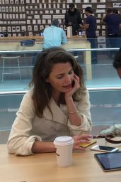 Keri Russell at the Apple store in Manhattan