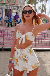 Kimberley Garner at Coachella in the VIP Area of Revolve in Los Angeles 04/17/2018