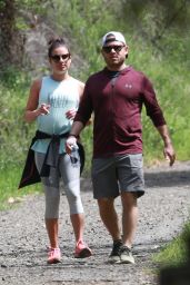 Lea Michele in Leggings - Goes For a Hike in LA 04/08/2018