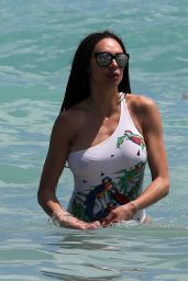 Lilly Becker in Swimsuit on the Beach in Miami 04/02/2018