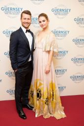 Lily James - "The Guernsey Literary and Potato Peel Pie Society" Premiere in Guernsey