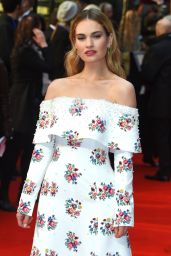 Lily James - "The Guernsey Literary and Potato Peel Pie Society" Premiere in London