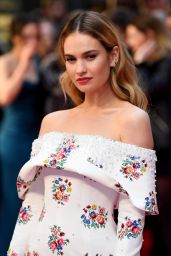 Lily James - "The Guernsey Literary and Potato Peel Pie Society" Premiere in London