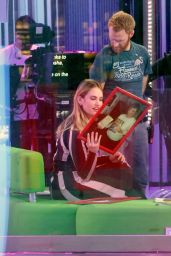 Lily James - The One Show at BBC One Studios in London 04/10/2018